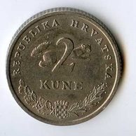 Mince Chorvatsko  2 Kune 1993 (wč.571)   