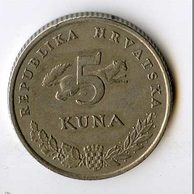 Mince Chorvatsko  5 Kuna 2000 (wč.620)   