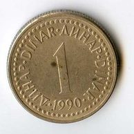 Mince Jugoslávie  1 Dinar 1990 (wč.810)  