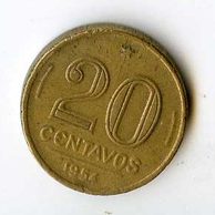 Mince Brazílie  20 Centavos 1954 (wč.131)       