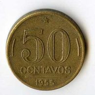 Mince Brazílie  50 Centavos 1955 (wč.161)          
