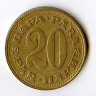 Mince Jugoslávie  20 Para 1976 (wč.235)  