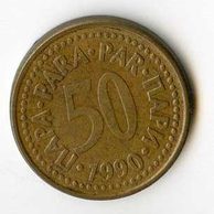 Mince Jugoslávie  50 Para 1990 (wč.300)         