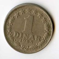 Mince Jugoslávie  1 Dinar 1965 (wč.306A)   