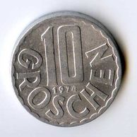 10 Groschen r.1974 (wč.357)      
