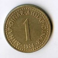 Mince Jugoslávie  1 Dinar 1984 (wč.343A)     