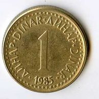 Mince Jugoslávie  1 Dinar 1985 (wč.344A)     