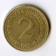 Mince Jugoslávie  2 Dinara 1985 (wč.404)   