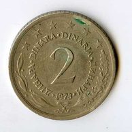 Mince Jugoslávie  2 Dinara 1973 (wč.652)    