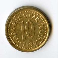 Mince Jugoslávie  10 Para 1990 (wč.670)