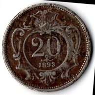 20 Filler 1893 (wč.424)