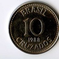 Mince Brazílie  10 Cruzados 1988 (wč.320)          