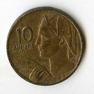 Mince Jugoslávie  10 Dinara 1963 (wč.721)    