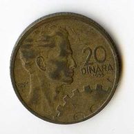 Mince Jugoslávie  20 Dinara 1955 (wč.740)       