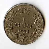 Mince Jugoslávie  1 Dinar 1925 (wč.761)     