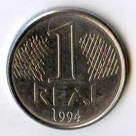 Mince Brazílie  1 Real  1994 (wč.400)           