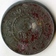 Mince Belgie 5 Cent 1916 (wč.22) 