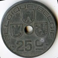 Mince Belgie 25 Cent 1942  (wč.65)    