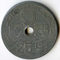 Mince Belgie 25 Cent 1943  (wč.67)      