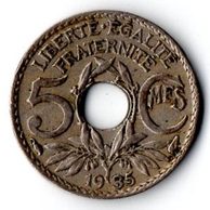 5 Centimes r.1935 (wč.137)