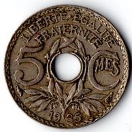 5 Centimes r.1935 (wč.136)