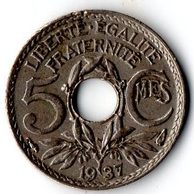 5 Centimes r.1937 (wč.140)