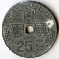 Mince Belgie 25 Cent 1945  (wč.70)        