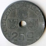Mince Belgie 25 Cent 1946  (wč.73)          