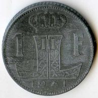 Mince Belgie 1 Franc 1941  (wč.100)            