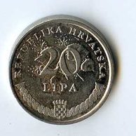 Mince Chorvatsko  20 Lipa 1995 (wč.201)     