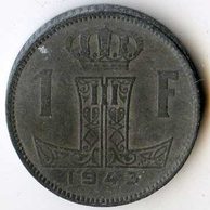 Mince Belgie 1 Franc 1943  (wč.104)               