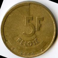 Mince Belgie 5 Francs 1986  (wč.171)             