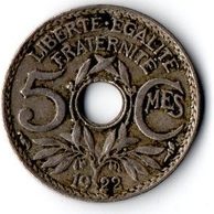 5 Centimes r.1922 (wč.111)