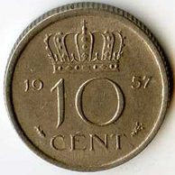 Mince Nizozemí 10 Cent 1957 (wč.96)      