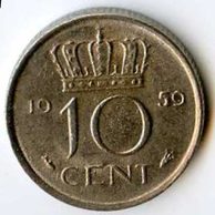 Mince Nizozemí 10 Cent 1959 (wč.100)        