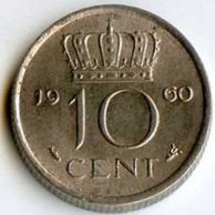 Mince Nizozemí 10 Cent 1960 (wč.102)         