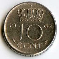 Mince Nizozemí 10 Cent 1962 (wč.106)           