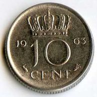 Mince Nizozemí 10 Cent 1963 (wč.108)            