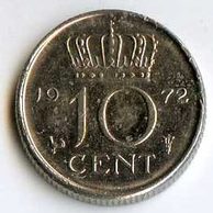 Mince Nizozemí 10 Cent 1972 (wč.125)                 