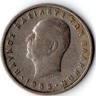 Mince Řecko  2 Drachma 1959 (wč.468)            