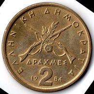 Mince Řecko 2 Drachma 1984 (wč.530)     