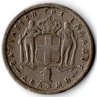 Mince Řecko  1 Drachma 1954 (wč.308)                                        