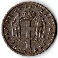Mince Řecko  1 Drachma 1959 (wč.318)                                    
