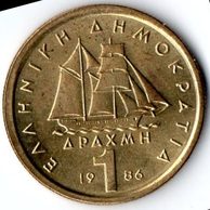 Mince Řecko  1 Drachma 1986 (wč.378)                   