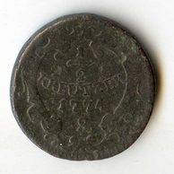 1/2 Kreuzer  1774 S (wč.52) 