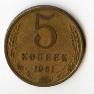 Rusko 5 Kopějky r.1961 (wč.400)    