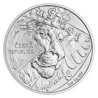 Stříbrná 2oz  investiční mince Český lev  standard (ČM 2024)