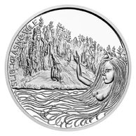 Stříbrná medaile Pověsti českých hradů - Loket a slib krásné víle proof (ČM 2025)