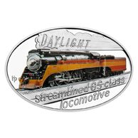 Stříbrná mince Slavné parní lokomotivy - Daylight  proof (ČM 2025) 