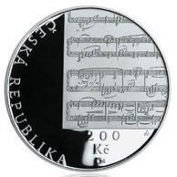 Stříbrná mince 200 Kč - 150. výročí narození Gustava Mahlera provedení proof (ČNB 2010)